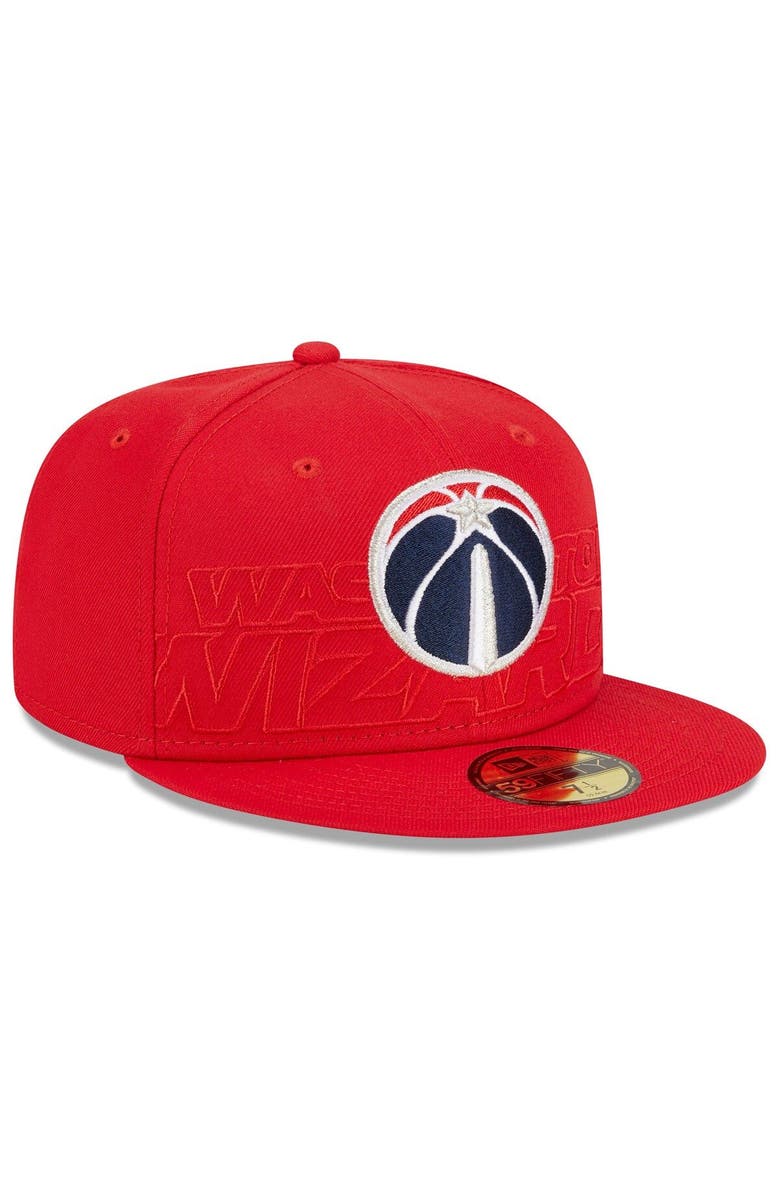 New Era Men's New Era  Red Washington Wizards 2023 NBA Draft 59FIFTY Fitted Hat, Alternate, color, 