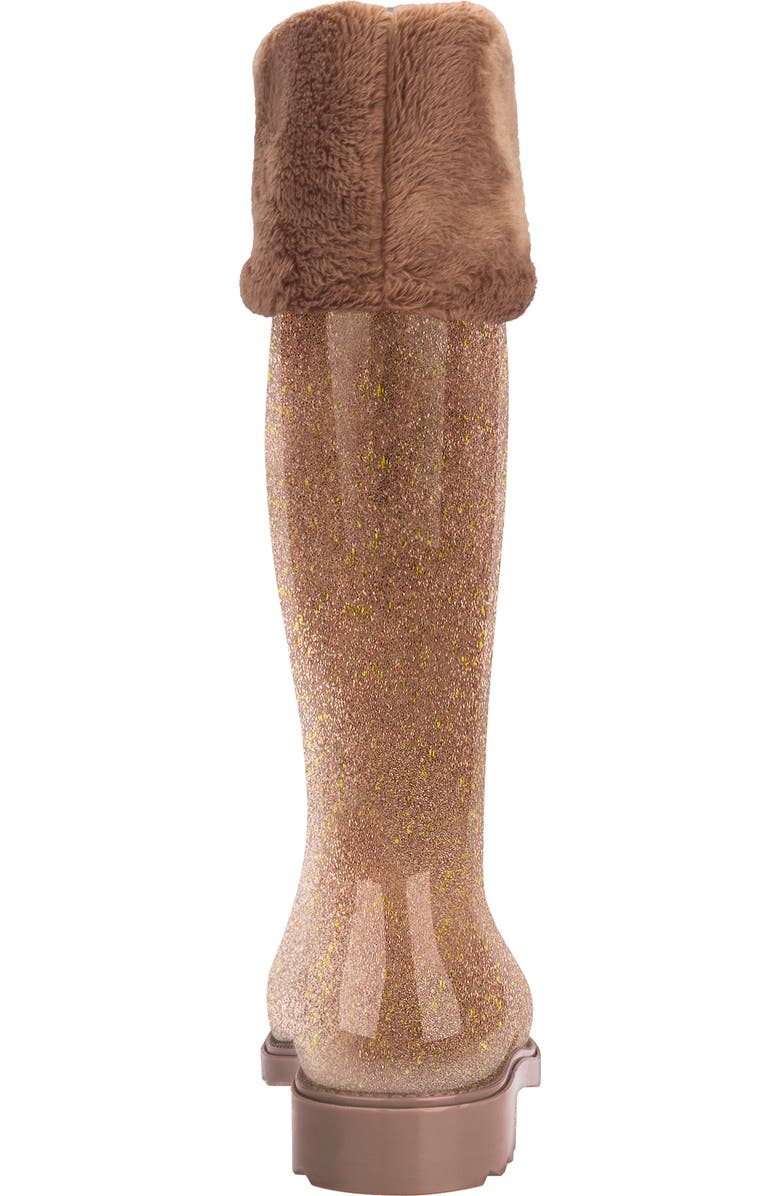 Mel by Melissa Mini Melissa Glitter Water Resistant Rain Boot, Alternate, color,