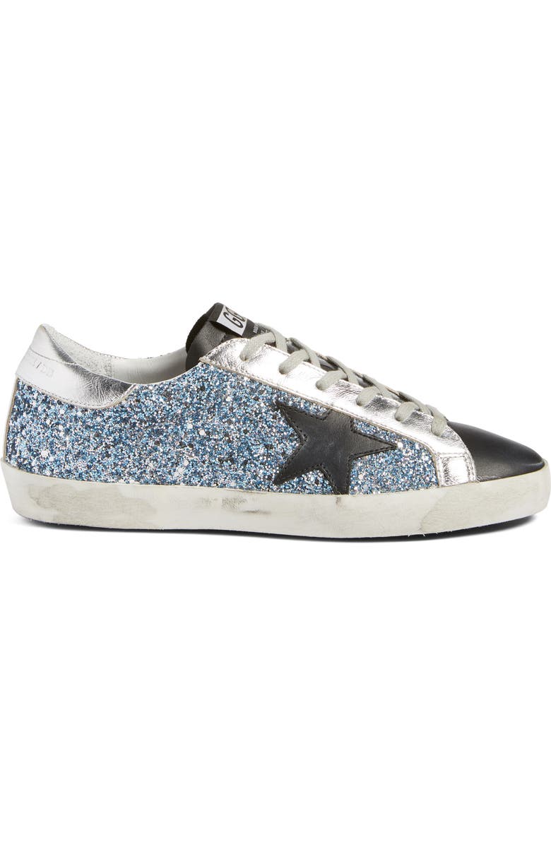 Golden Goose Superstar Glitter Sneaker, Alternate, color,