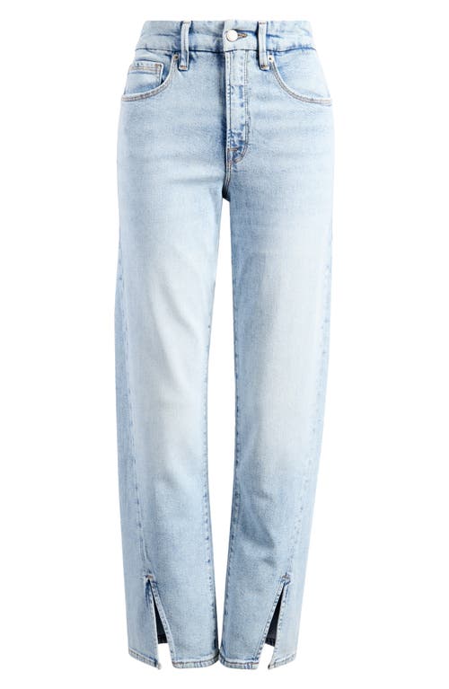 Shop Good American Good Boy Straight Jeans In Indigo753