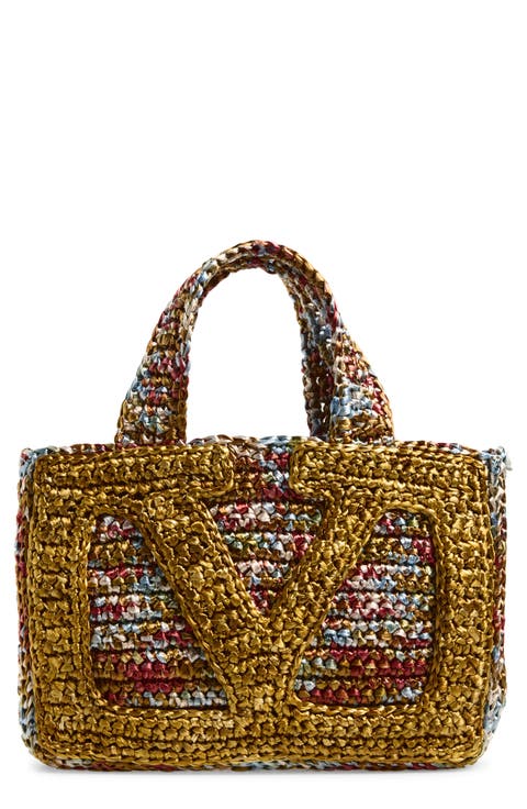 Small Viva Superstar Raffia Tote