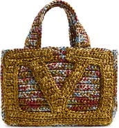 Valentino Garavani Small Viva Superstar Raffia Tote