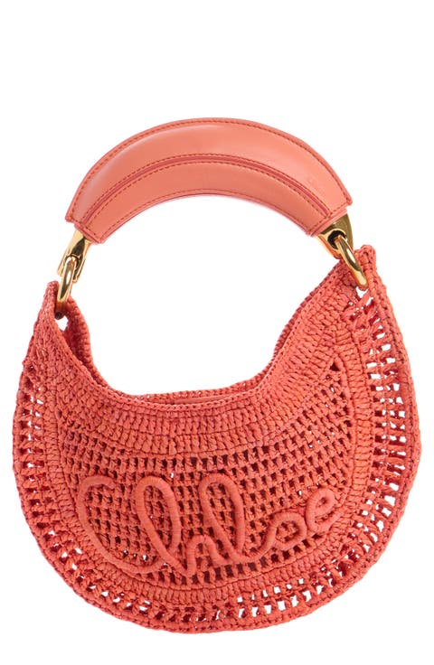 Summer Banana Raffia Handheld Bag