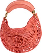 Chloé Summer Banana Raffia Handheld Bag