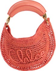 Chloé Summer Banana Raffia Handheld Bag