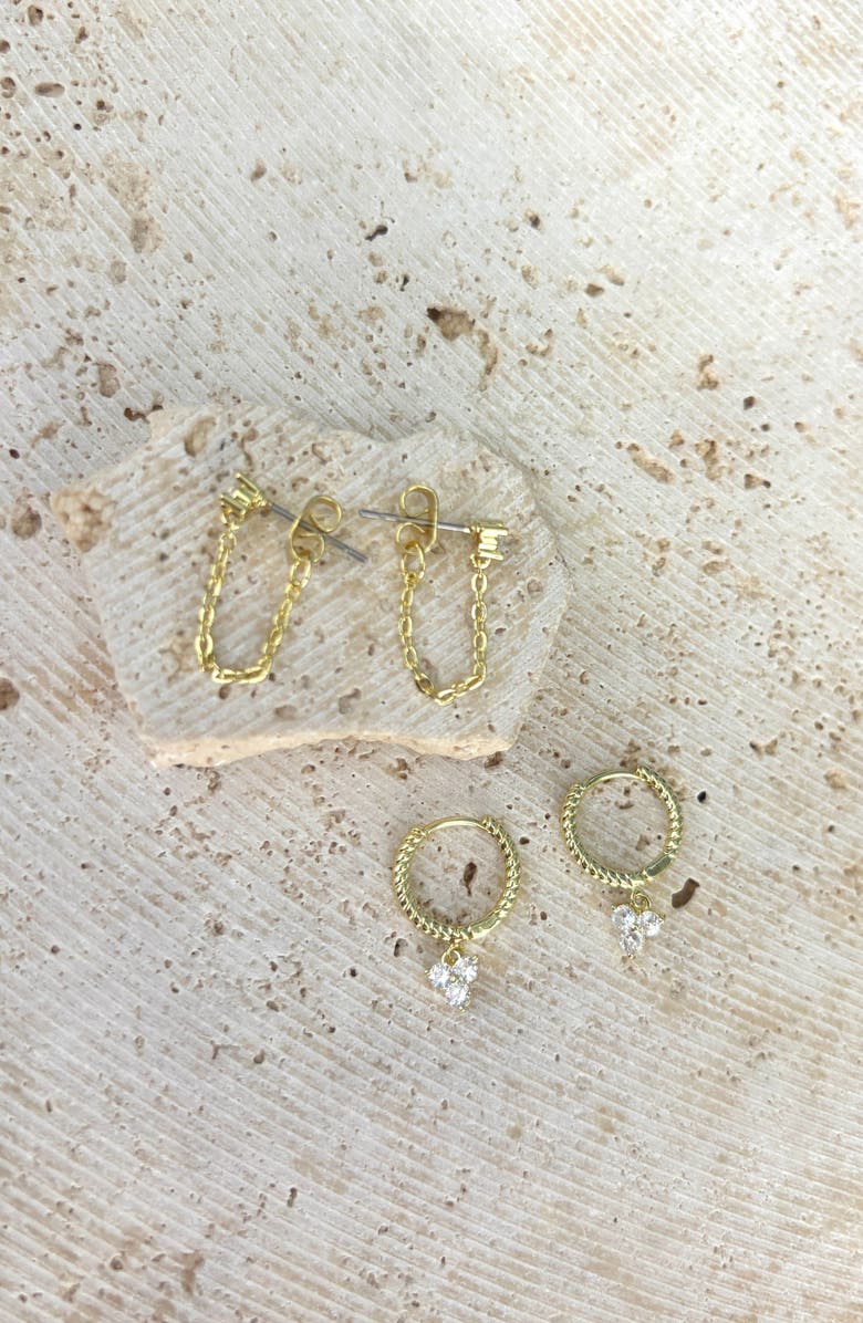 Adornia Set of 2 Earrings, Alternate, color,