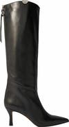 maje Pointed-toe leather boots