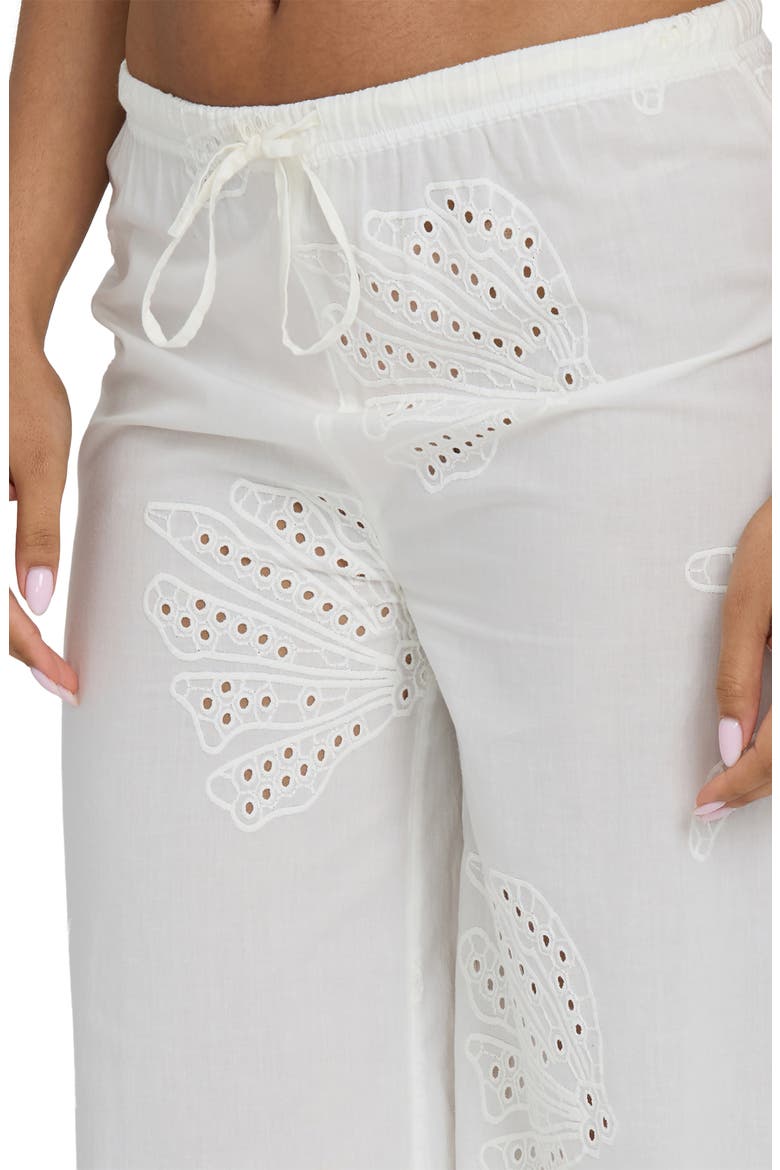Beach Livin' Eyelet Cover-Up Drawstring Pants, Alternate, color, SALT CRYSTAL