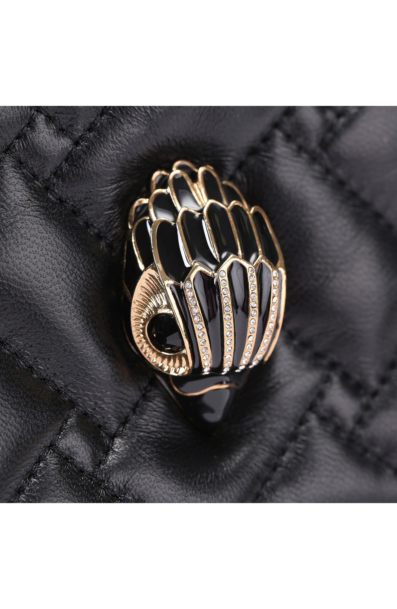 Kurt Geiger London Small Kensington Drawstring Quilted Leather Bucket Bag, Alternate, color, 