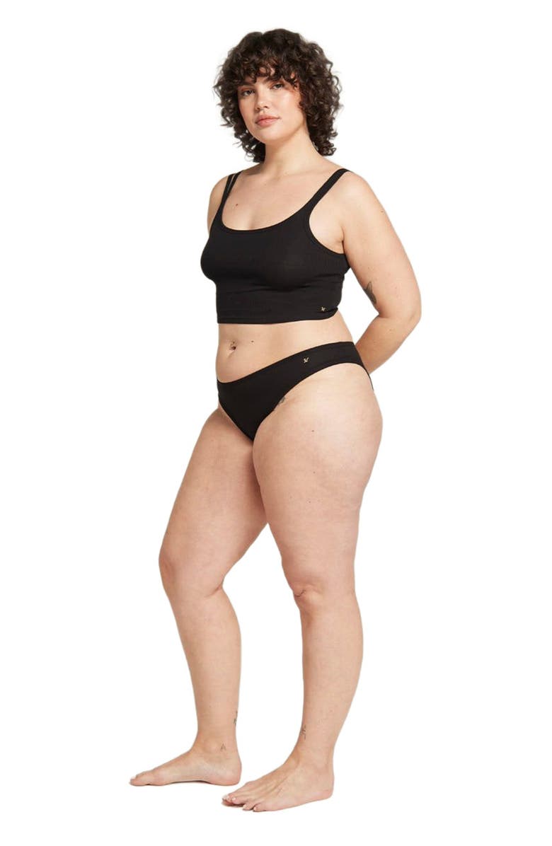 Nudea The Organic Cotton Mini Brief 3 Pack, Alternate, color, Black