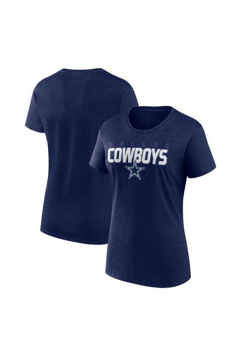 Logo Athletic Women's Logo Athletic Navy Dallas Cowboys Lean T-Shirt, Main, color, Navy