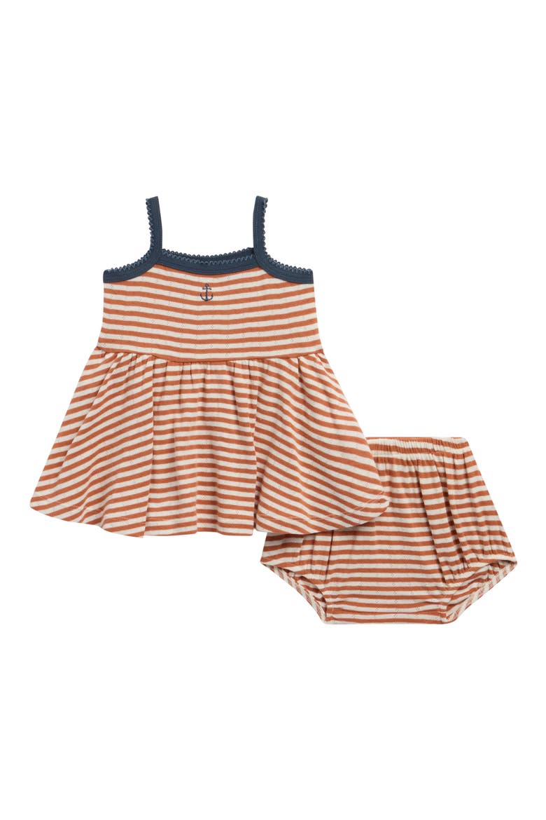 Lea Poppy Stripe Sleeveless Dress, Main, color, POPPY