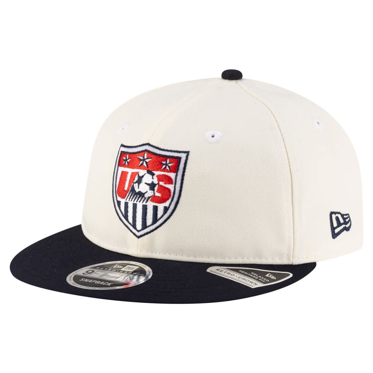 Men's New Era Cream USMNT 1995 Retro-Crown 9FIFTY Adjustable Hat