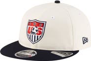 New Era Men's New Era Cream USMNT 1995 Retro-Crown 9FIFTY Adjustable Hat