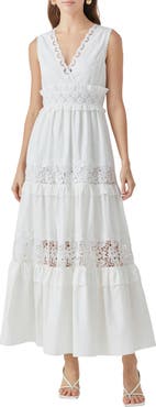 [NEWALRIN] ★ Lace layered sleeveless Dress Endless Rose Lace Inset Sleeveless Maxi Dress | Nordstrom