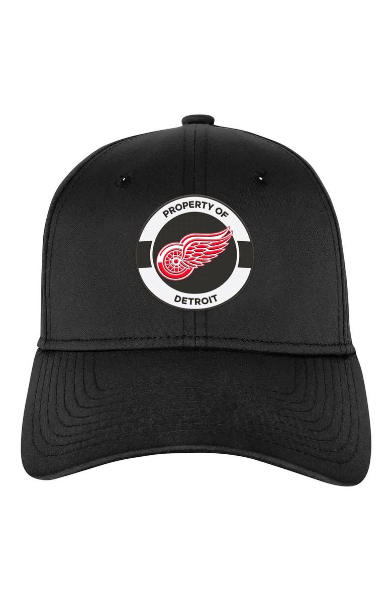 FANATICS Youth Fanatics Black Detroit Red Wings Authentic Pro Training Camp Stretch Fit Hat, Alternate, color, Black