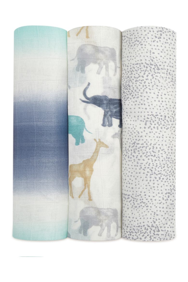 3-Pack Silky Soft Swaddling Cloths, Main, color, EXPEDITION