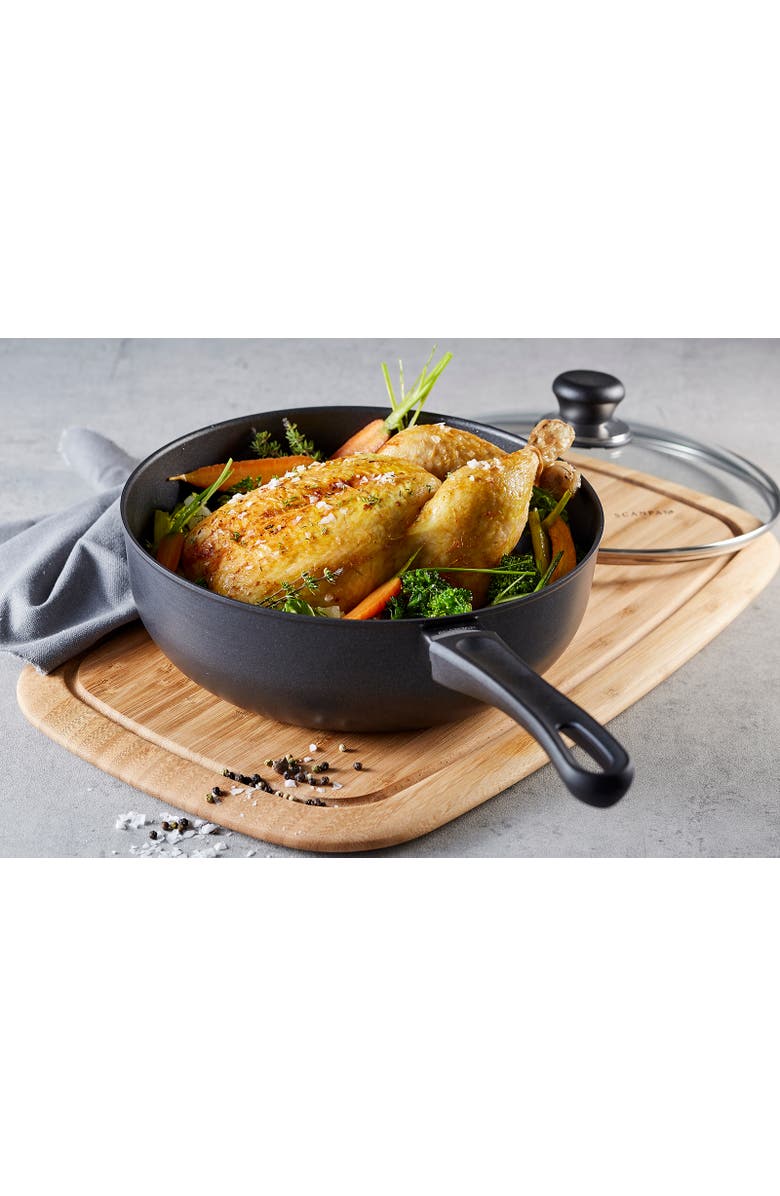 Scanpan Classic 4 Quart Deep Saute Pan With Lid, 10.25-Inch, Alternate, color, Black