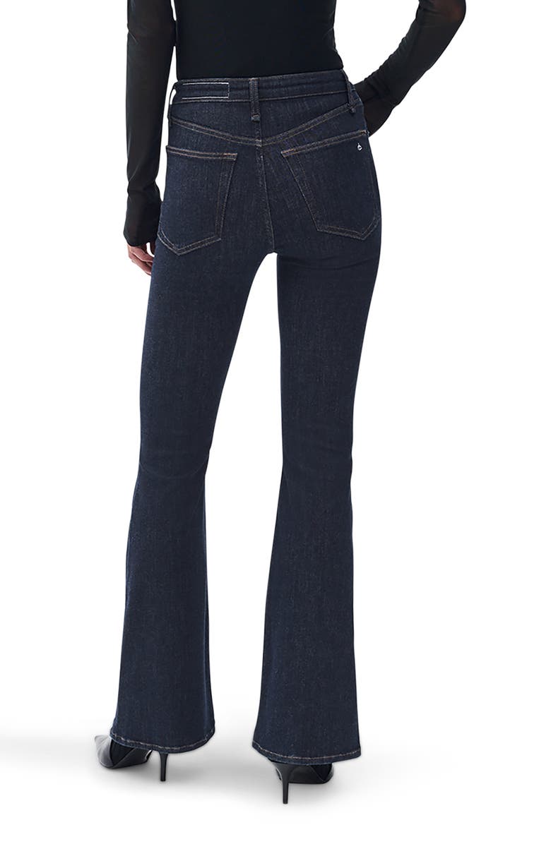 rag & bone/JEAN Dahlia Epic High Waist Flare Leg Jeans, Alternate, color, Rinse