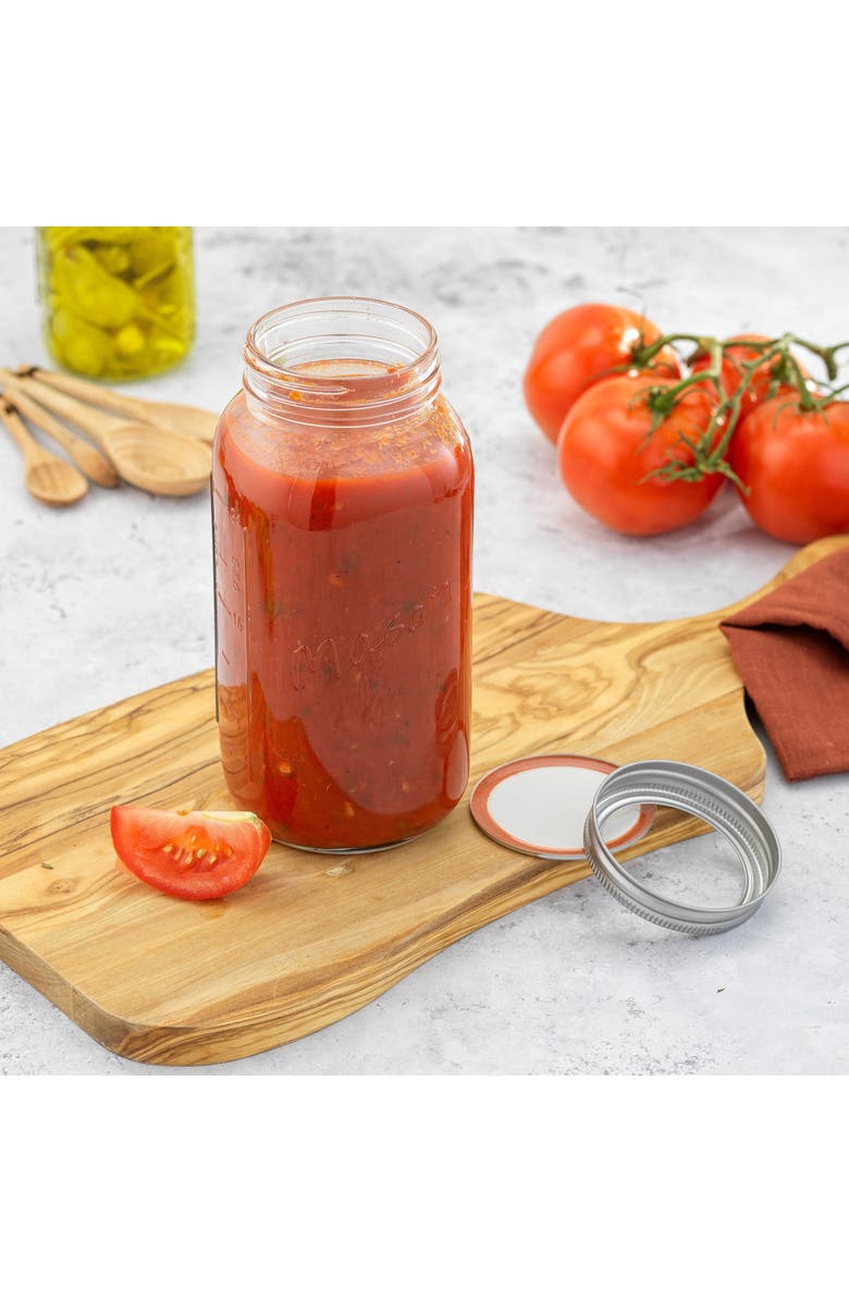 JoyJolt 42-Piece Mason Jars with Airtight Lids, Alternate, color, Clear