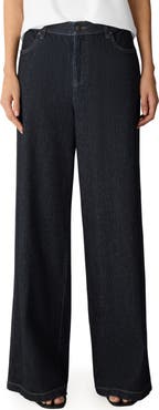 Eileen Fisher Wide Leg Stretch Organic Cotton Pants