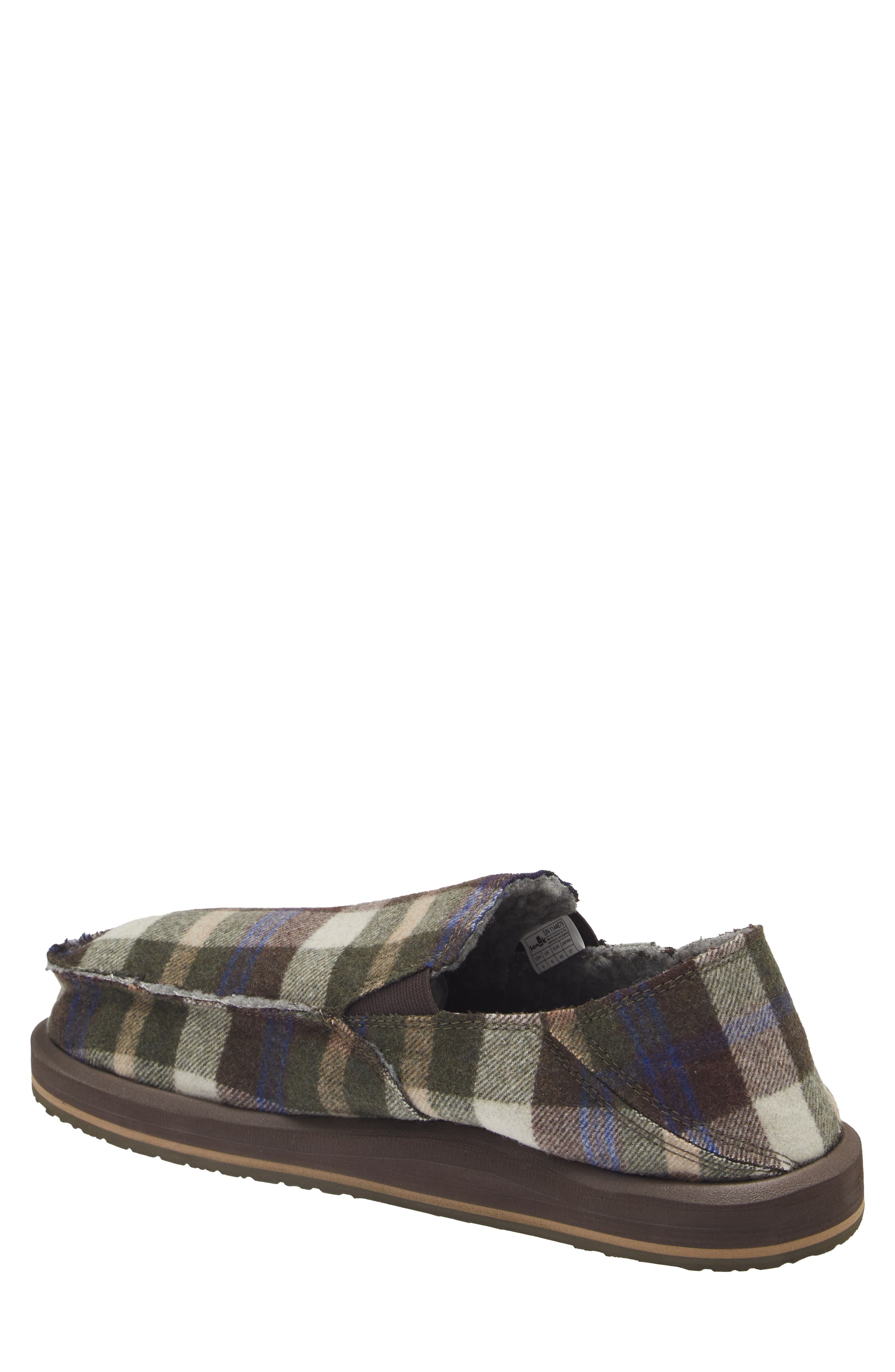 Sanuk Sidewalk Surfer Plaid Slip-On Shoe, Alternate, color, 