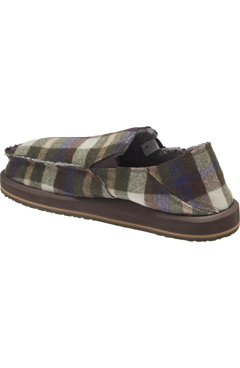 Sanuk Sidewalk Surfer Plaid Slip-On Shoe, Alternate, color,