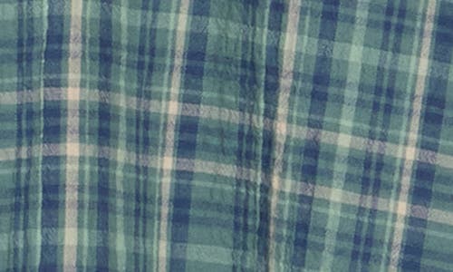 Lucky Brand Crinkled Short Sleeve Stretch Cotton Button-up Shirt