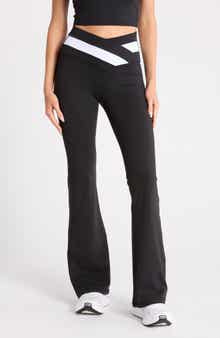 YOGALICIOUS Lux Anya Crossover Colorblock Flared Leggings