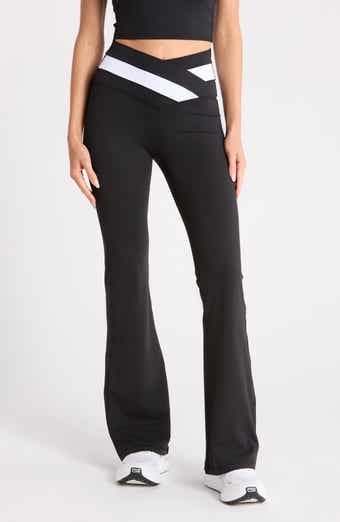 YOGALICIOUS Lux Anya Crossover Colorblock Flared Leggings