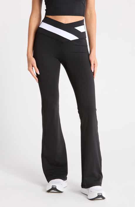 YOGALICIOUS Lux Anya Crossover Colorblock Flared Leggings
