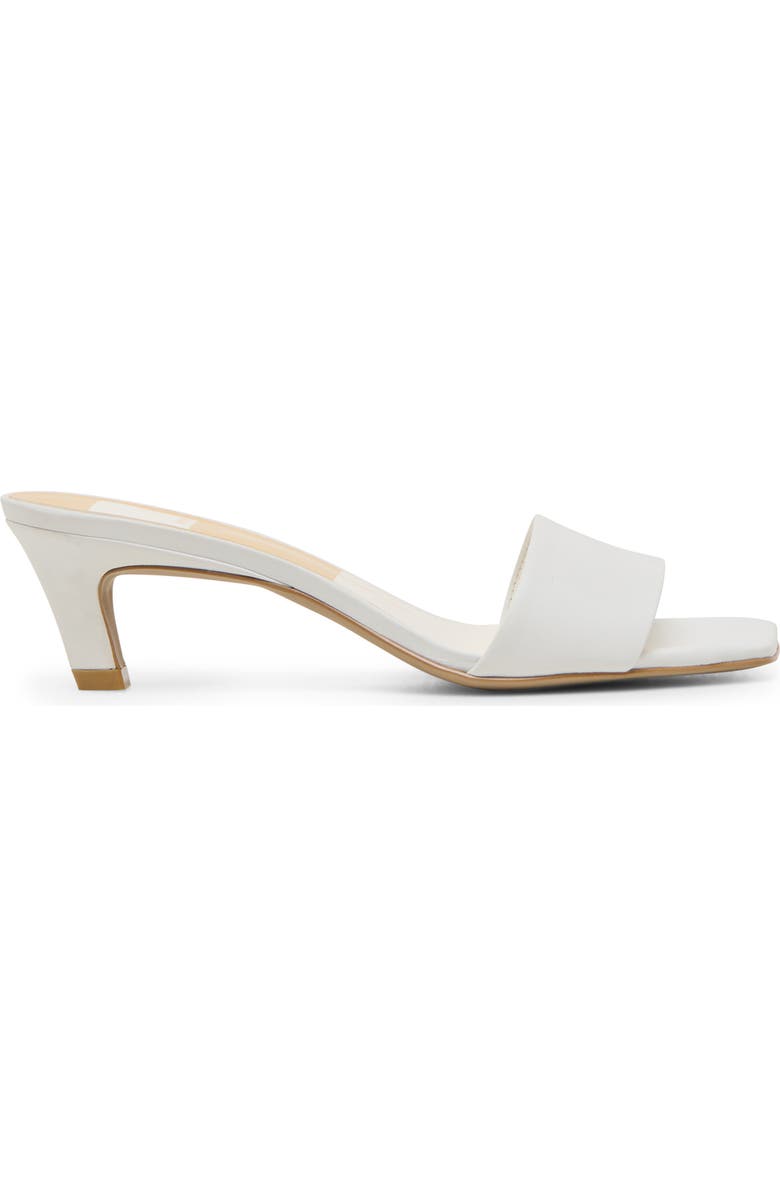 Dolce Vita Rexa Kitten Heel Slide Sandal, Alternate, color, True White Leather