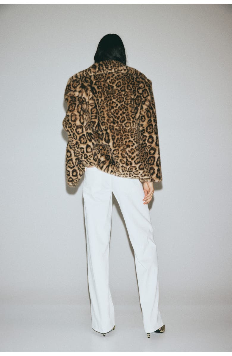 H&M Belted Straight High Jeans, Alternate, color, White