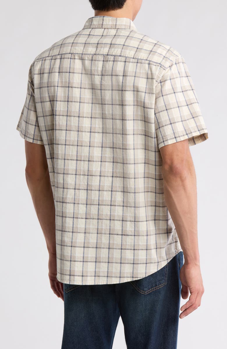 Lucky Brand Plaid Snap-Up Western Work Shirt, Alternate, color, Grey Plaid