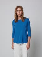 Majestic Filatures Soft Touch 3/4 Sleeve Crewneck