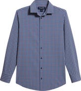 Mizzen+Main Leeward No Tuck Trim Fit Plaid Performance Button-Up Shirt