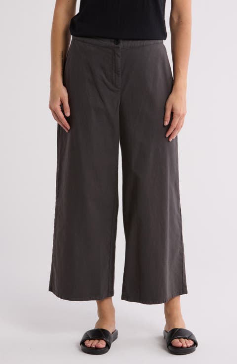 Crop Wide Leg Pants
