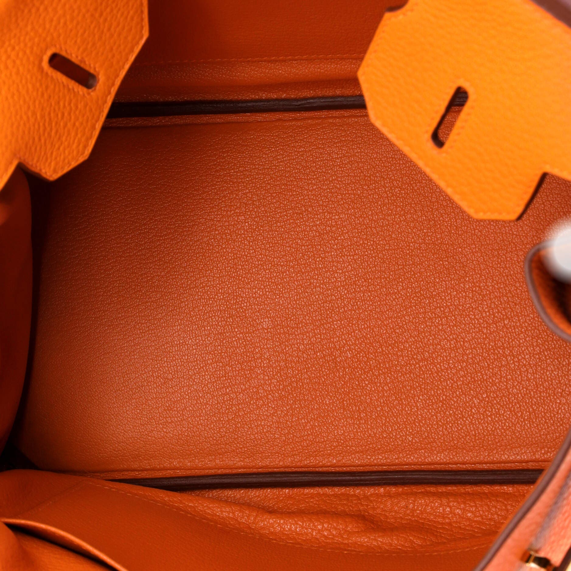 Pre-Owned Hermes Birkin Handbag Orange Clemence with Gold Hardware 30, Alternate, color, Orange H