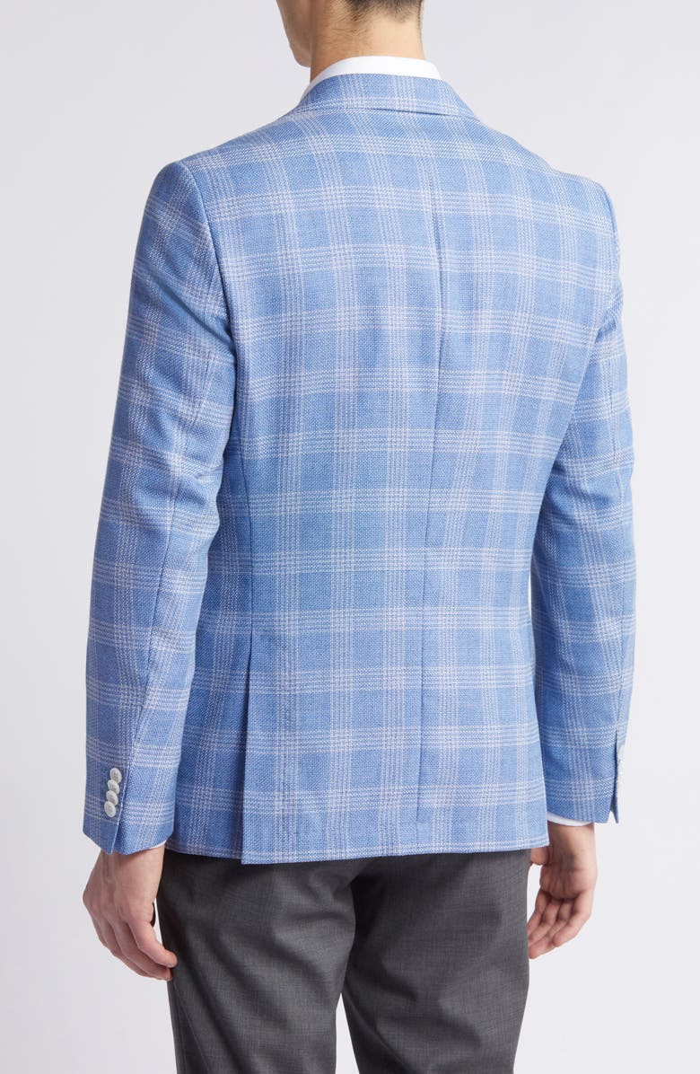 BOSS Hutson Check Wool & Cotton Blend Sport Coat, Alternate, color, 