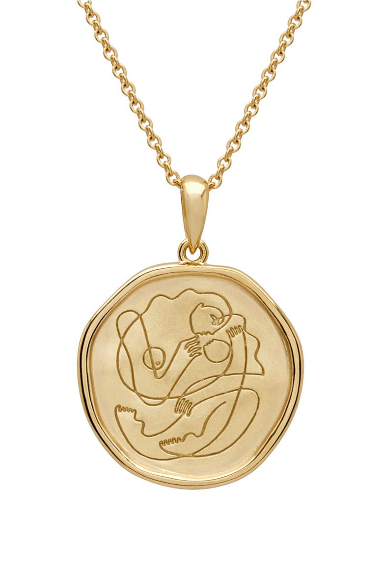 Motherhood Necklace, Main, color, Yellow Gold