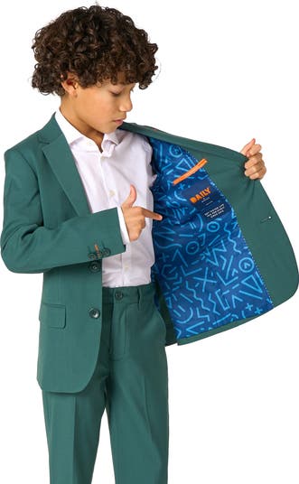 Kids' Daily Posy Green Stretch Suit
