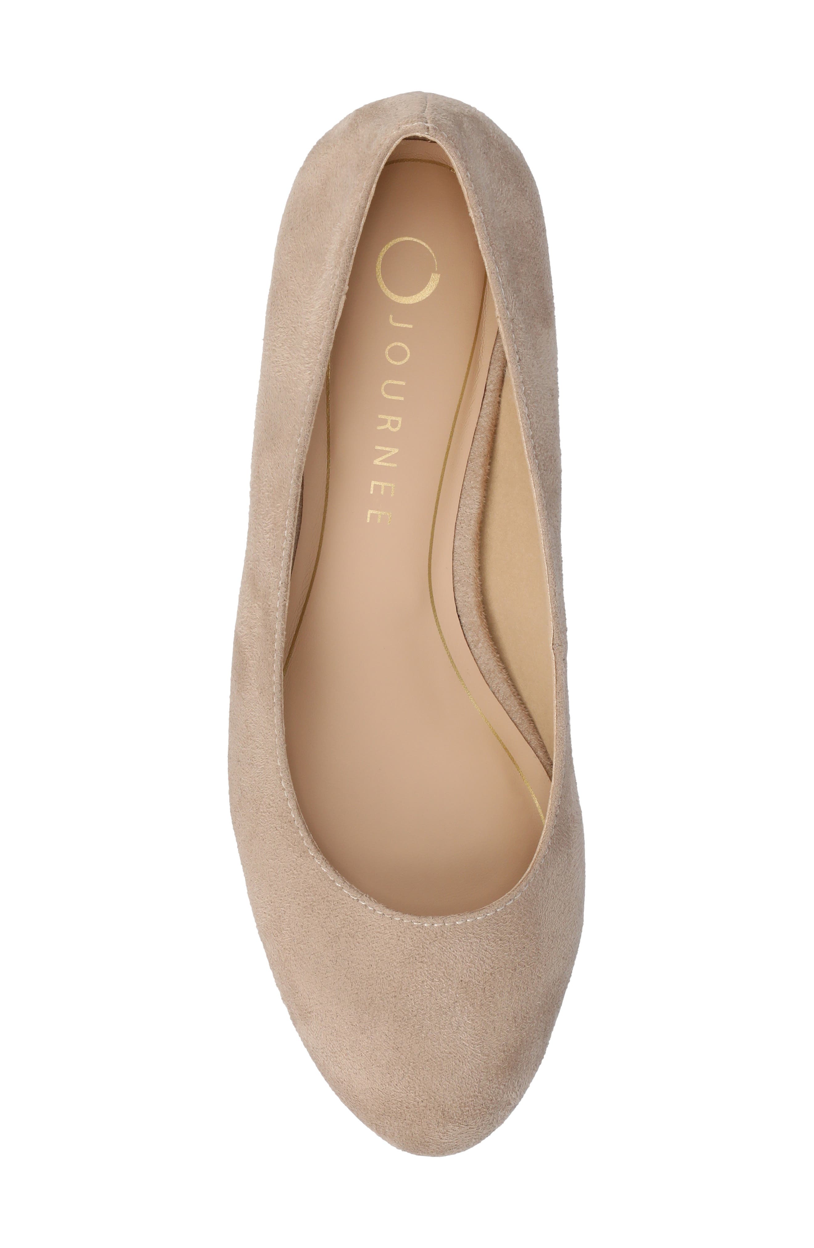 Saarii Block Heel Pump, Alternate, color, NUDE/SUEDE