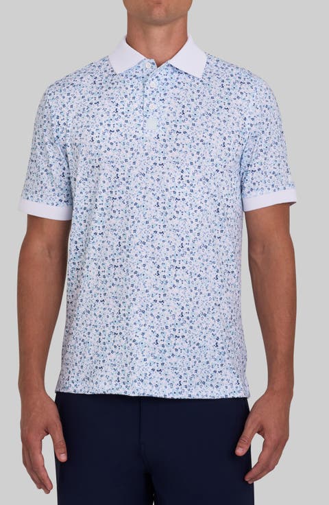 Evolution Ridge Floral Performance Golf Polo