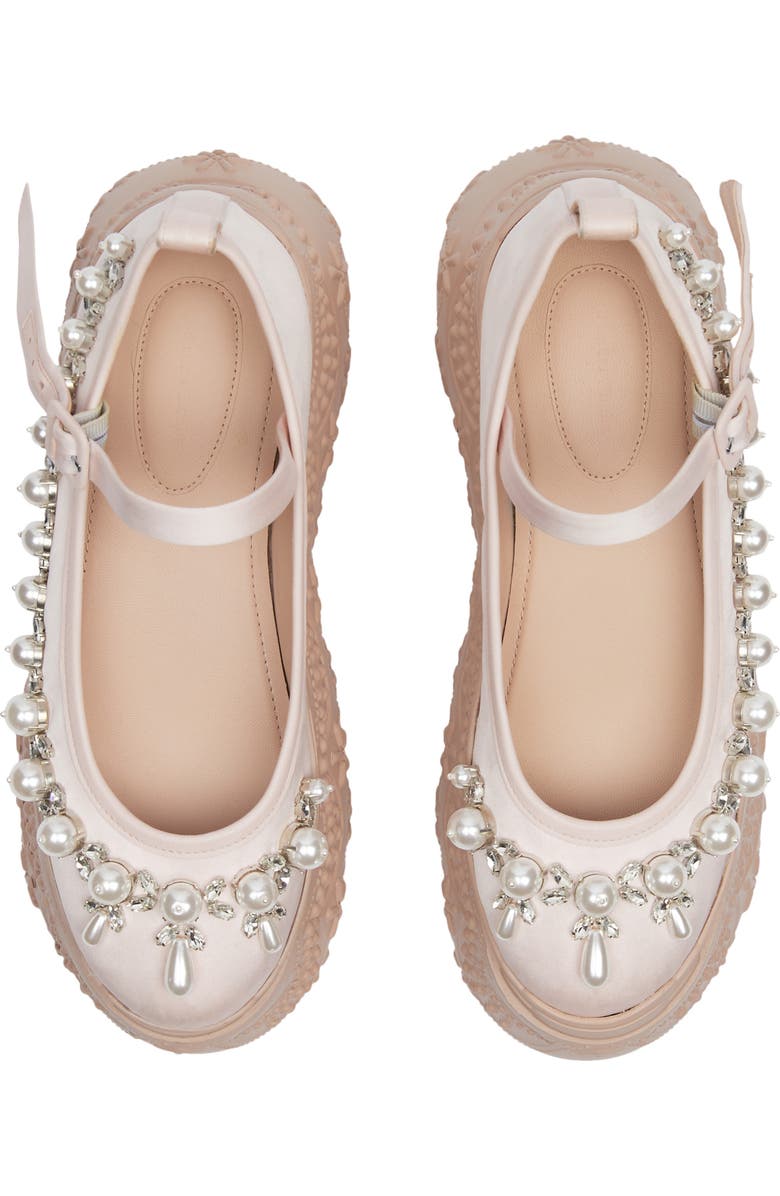 Simone Rocha Turbo Beaded Lace Platform Mary Jane Loafer, Alternate, color,