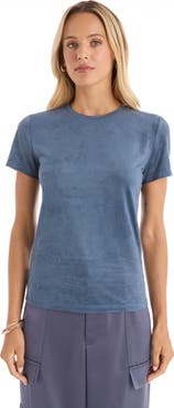The Noli Shop Amaya Suede T-Shirt