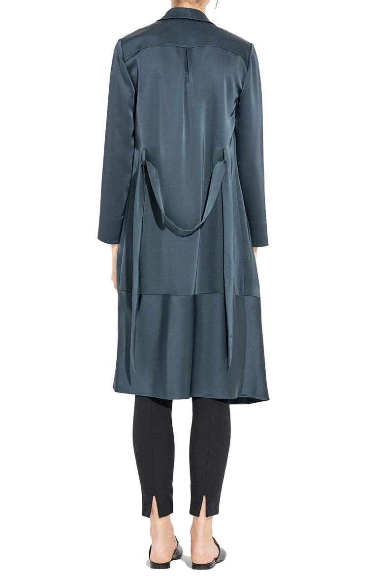 The Collapse Wrap Front Dress, Alternate, color, PINE BARON