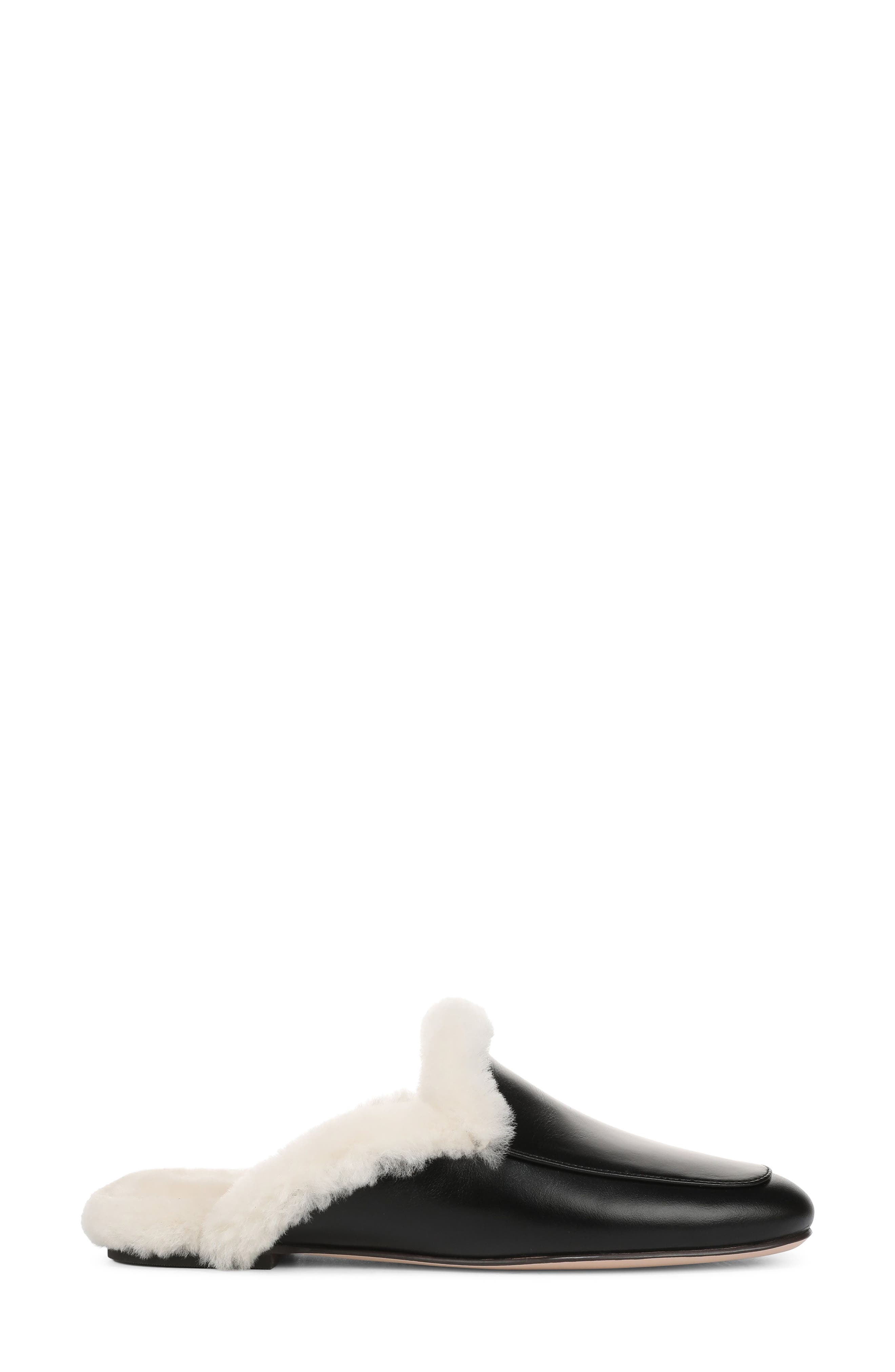 Yvette Wool Mule, Alternate, color, BLACK/ CREAM