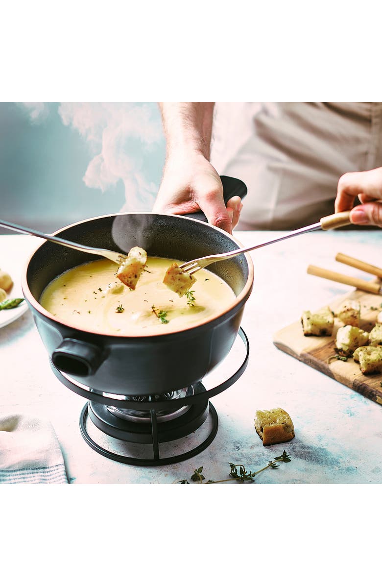 Emile Henry Flame Fondue Set, 2.6 Quart, Alternate, color, Charcoal