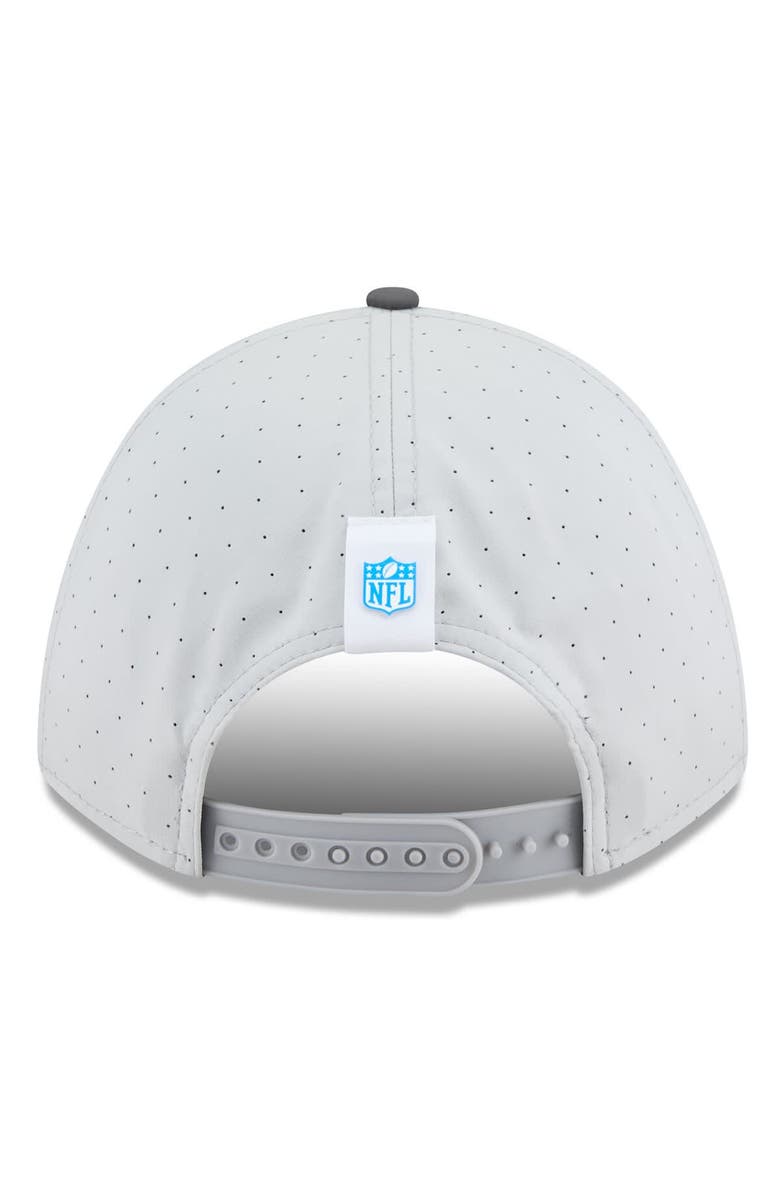 New Era Men's New Era Gray/Graphite Los Angeles Chargers 2025 NFL Training Camp A-Frame 9FORTY Adjustable Hat, Alternate, color,