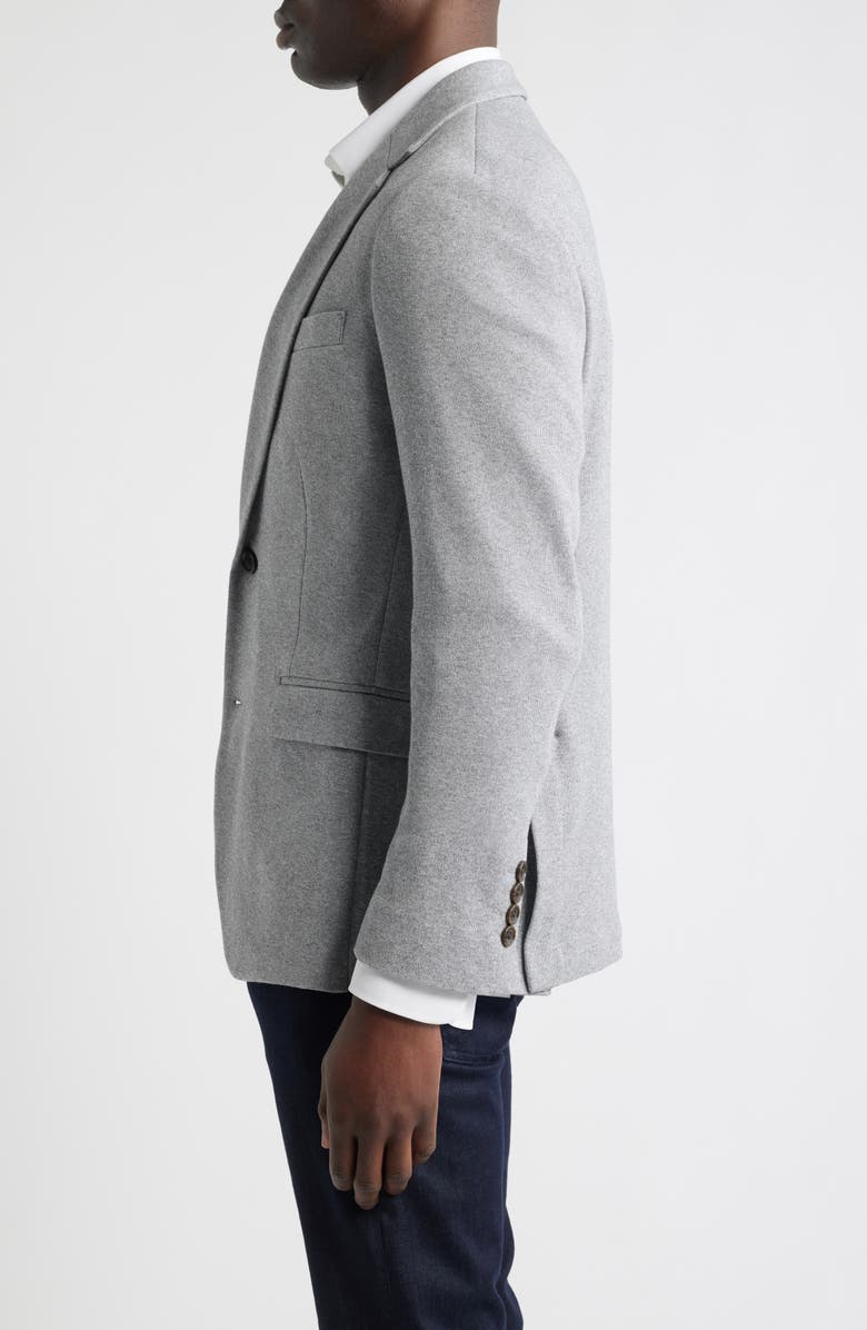 Bonobos Jetsetter Trim Fit Stretch Wool Sport Coat, Alternate, color, Light Grey With Flaps